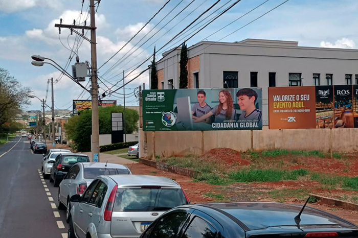 Outdoor do Nobile em via pública de Ribeirão Preto